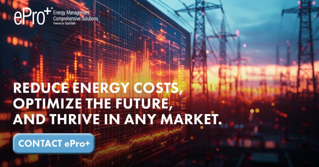 Electricity pylons with digital graphs symbolize energy market stability and future savings.